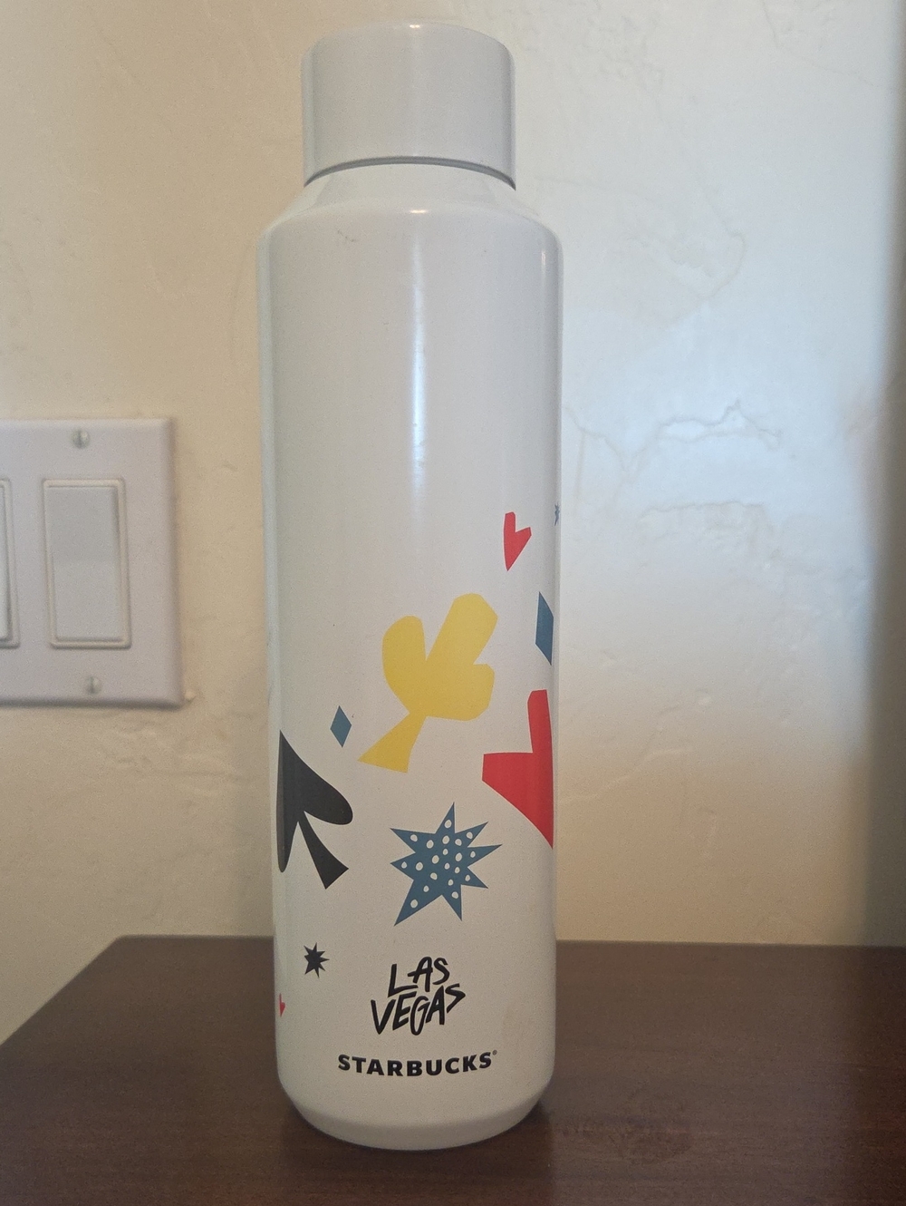Starbucks White Las Vegas Graphic Stainless Water Bottle